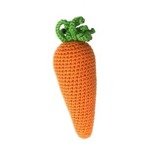 Crocheted Carrot Rattle